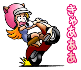 BIKE Cat Ear Rider's 2 SCOOTER  Japanese sticker #2818993