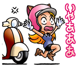 BIKE Cat Ear Rider's 2 SCOOTER  Japanese sticker #2818997