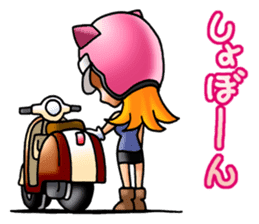 BIKE Cat Ear Rider's 2 SCOOTER  Japanese sticker #2818999