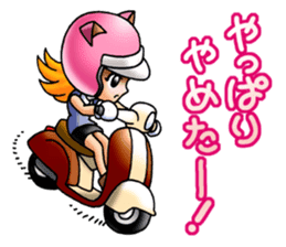 BIKE Cat Ear Rider's 2 SCOOTER  Japanese sticker #2819001