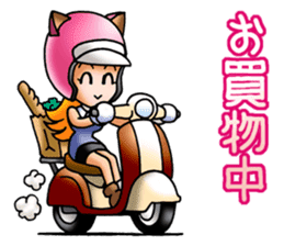 BIKE Cat Ear Rider's 2 SCOOTER  Japanese sticker #2819005