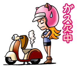 BIKE Cat Ear Rider's 2 SCOOTER  Japanese sticker #2819006