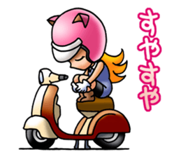 BIKE Cat Ear Rider's 2 SCOOTER  Japanese sticker #2819007