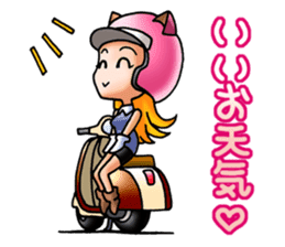 BIKE Cat Ear Rider's 2 SCOOTER  Japanese sticker #2819008
