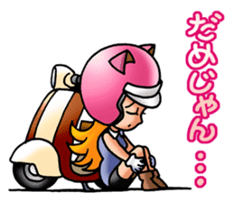 BIKE Cat Ear Rider's 2 SCOOTER  Japanese sticker #2819009