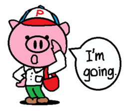 Brother of Ton-kun. English edition. sticker #2819612