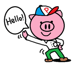 Brother of Ton-kun. English edition. sticker #2819616