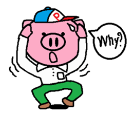 Brother of Ton-kun. English edition. sticker #2819617