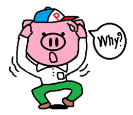 Brother of Ton-kun. English edition. sticker #2819617