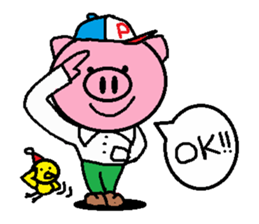 Brother of Ton-kun. English edition. sticker #2819618