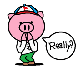 Brother of Ton-kun. English edition. sticker #2819619