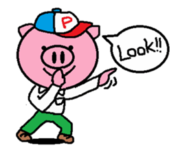 Brother of Ton-kun. English edition. sticker #2819620