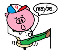 Brother of Ton-kun. English edition. sticker #2819621