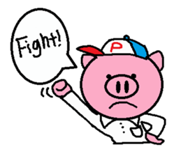 Brother of Ton-kun. English edition. sticker #2819627