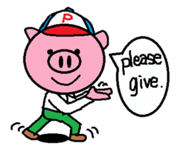 Brother of Ton-kun. English edition. sticker #2819628