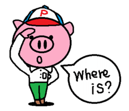 Brother of Ton-kun. English edition. sticker #2819634