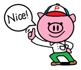 Brother of Ton-kun. English edition. sticker #2819635