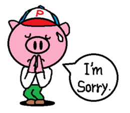 Brother of Ton-kun. English edition. sticker #2819636