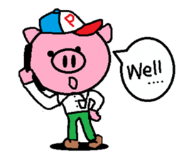 Brother of Ton-kun. English edition. sticker #2819637