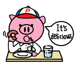 Brother of Ton-kun. English edition. sticker #2819638