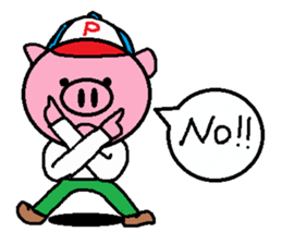 Brother of Ton-kun. English edition. sticker #2819640