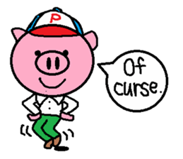 Brother of Ton-kun. English edition. sticker #2819641