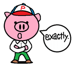 Brother of Ton-kun. English edition. sticker #2819642