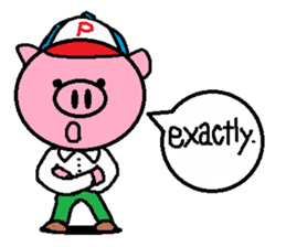 Brother of Ton-kun. English edition. sticker #2819642