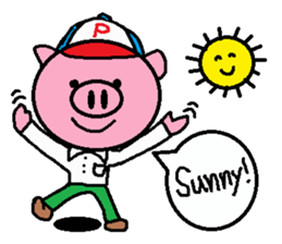 Brother of Ton-kun. English edition. sticker #2819643