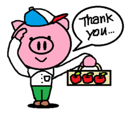 Brother of Ton-kun. English edition. sticker #2819648