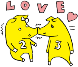 Minna no buta sticker #2821151