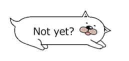 Cat with speech bubble[Fukinyashi] sticker #2821321