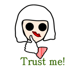 Modern snow fairy sticker #2822092