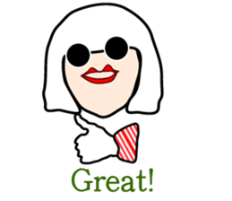 Modern snow fairy sticker #2822097