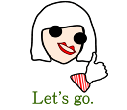 Modern snow fairy sticker #2822103