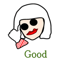 Modern snow fairy sticker #2822106