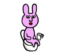 The rabbit which the manager drew sticker #2822640