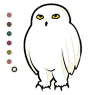 Three white animals! sticker #2822794