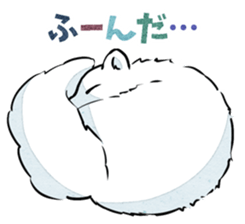 Three white animals! sticker #2822797