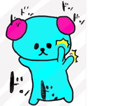 Animals and colorful funny sticker #2823597