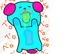 Animals and colorful funny sticker #2823600