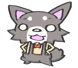 Pretty kariage dog. sticker #2823971