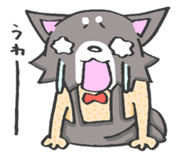 Pretty kariage dog. sticker #2823972