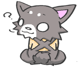 Pretty kariage dog. sticker #2823974