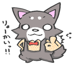 Pretty kariage dog. sticker #2823975