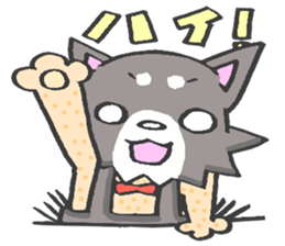 Pretty kariage dog. sticker #2823976