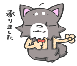 Pretty kariage dog. sticker #2823977