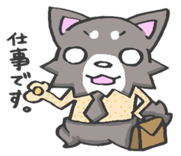 Pretty kariage dog. sticker #2823987