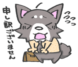Pretty kariage dog. sticker #2823989