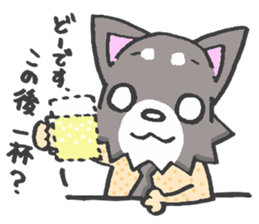 Pretty kariage dog. sticker #2823991